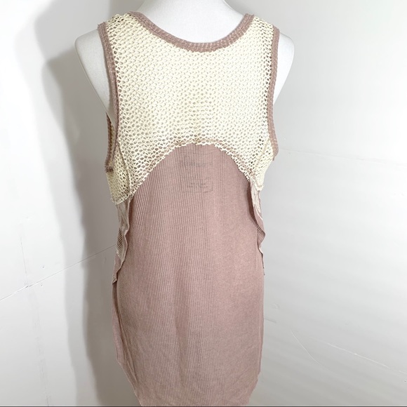 SOLD-Free People Crochet & Ribbed Geo Tank Top - Picture 2 of 8